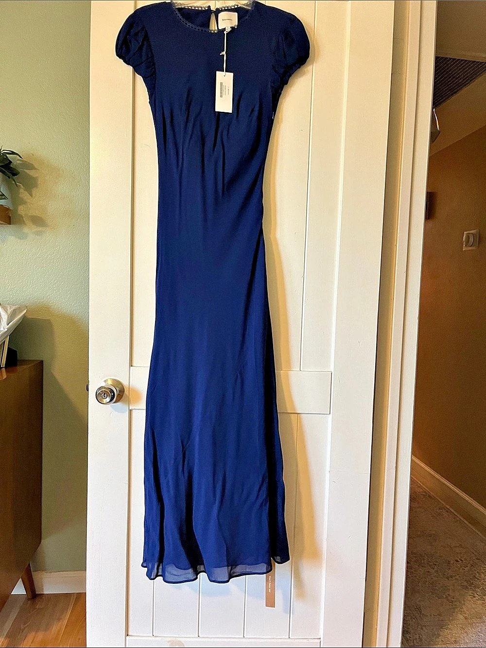 Reformation Leana Dress Maxi Dress in Blue Size 0 NWT